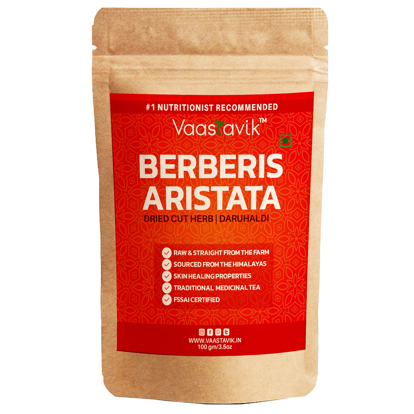 Berberis Aristata Tea Daruhaldi Tea Dried Cut Herb 100gm