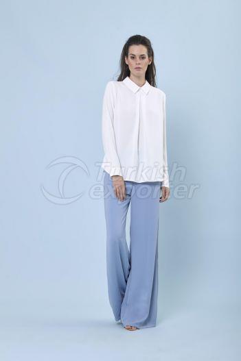 A Pleat Blouse 3126 Ecru