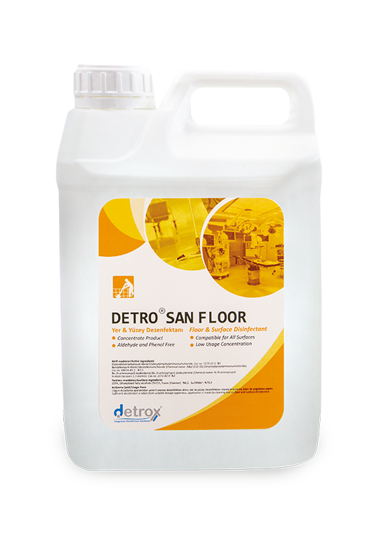 DETRO SAN FLOOR Ceoncentrated Surface Disinfectant