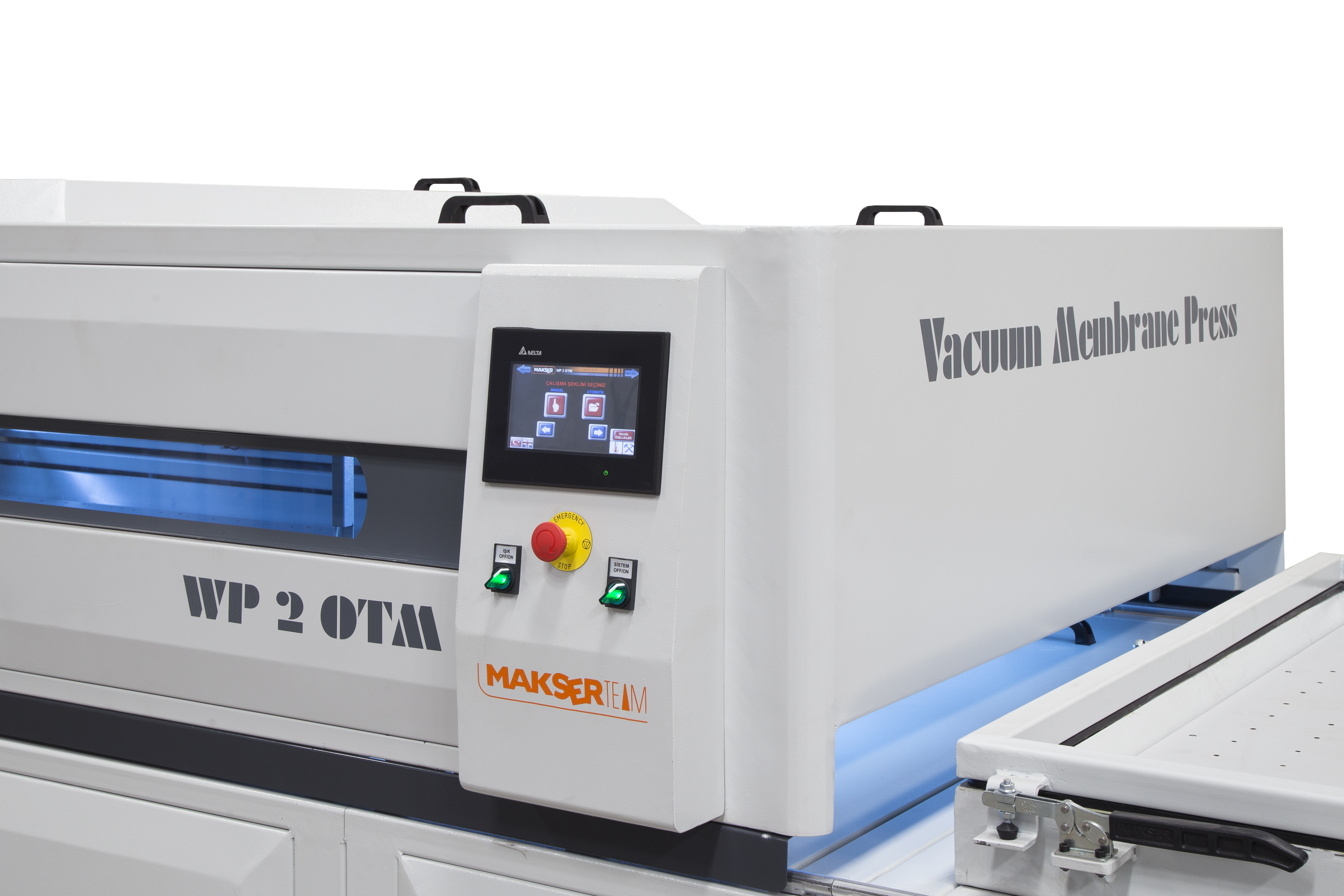 WP2 OTM Vakum membran press makinesi / laminasyon makinesi 2 TABLA Otomatik 