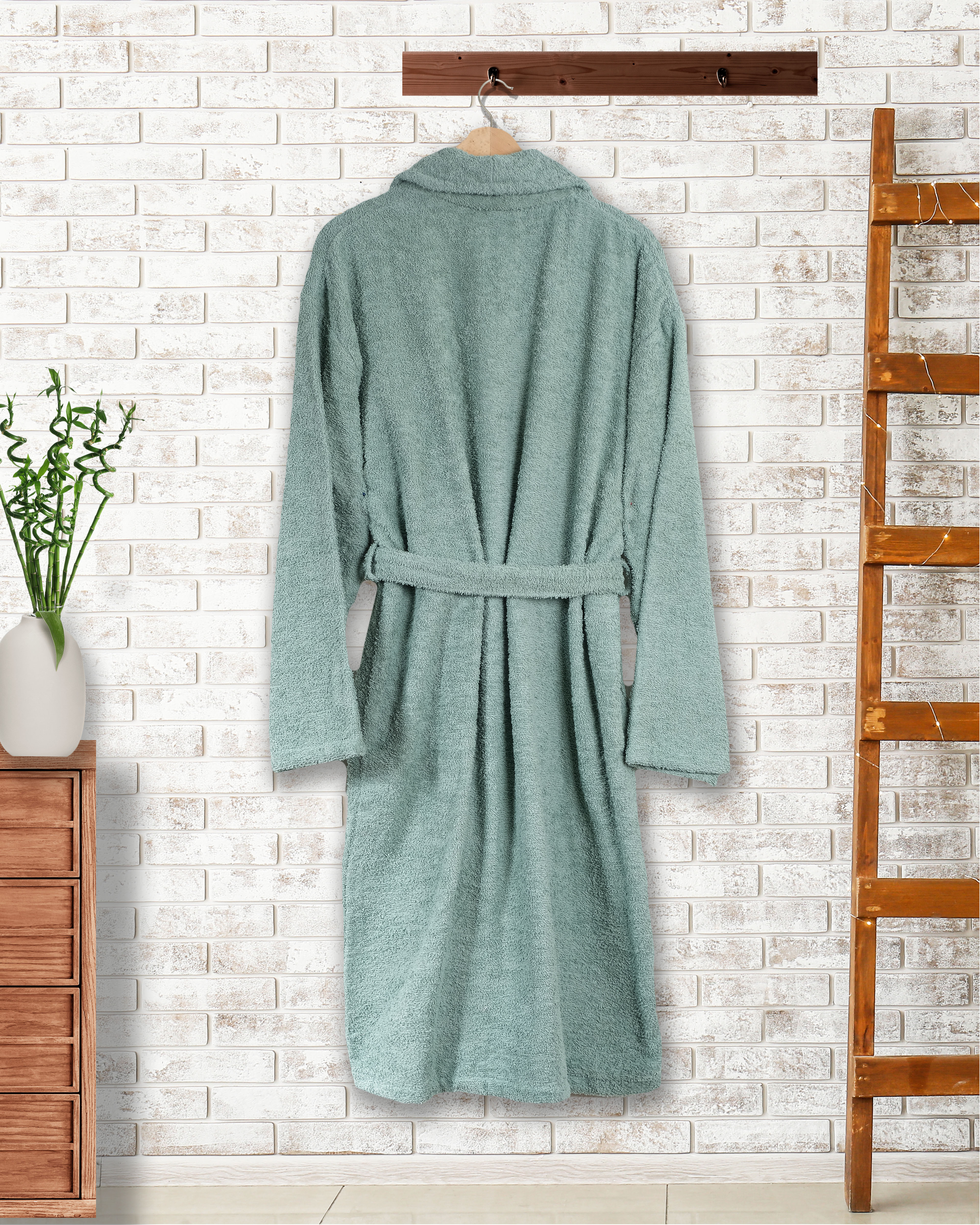  Metis Textile Cotton Premium Unisex Bathrope- Green