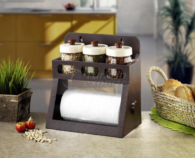 300cc 3pcs Glass Spices and Towel set