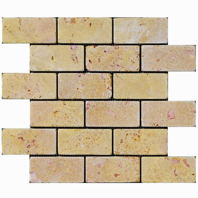 Tumbled Tiles Gold 3x4