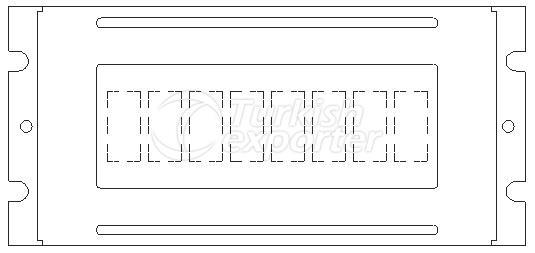 Monochrome LCM Character Type PLC08