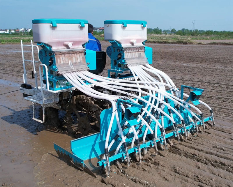 12 Rows Rice Direct Seeding and Fertilizing Machine for Kubota Yanmar Lovol Rice Transplanter