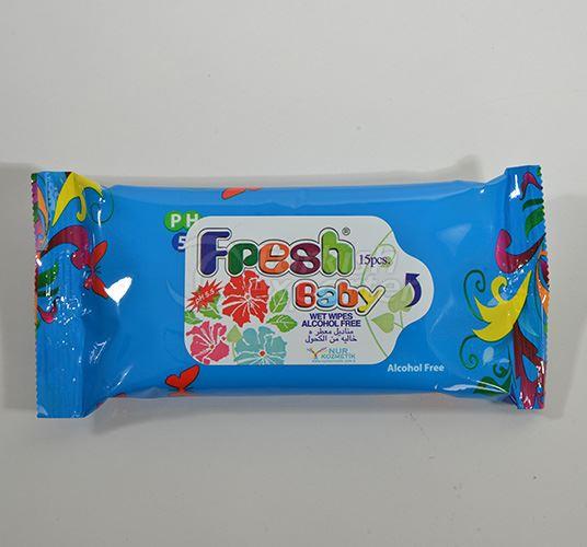 15 toallas mojadas PCS