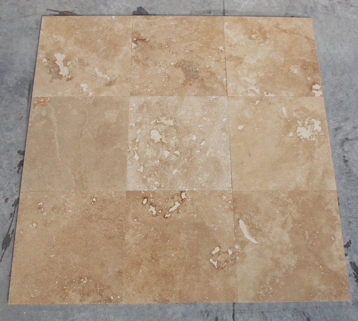 Honed and Filled Travertine Tiles