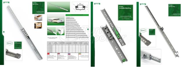 17-27 mm Ball Bearing Drawer Slides