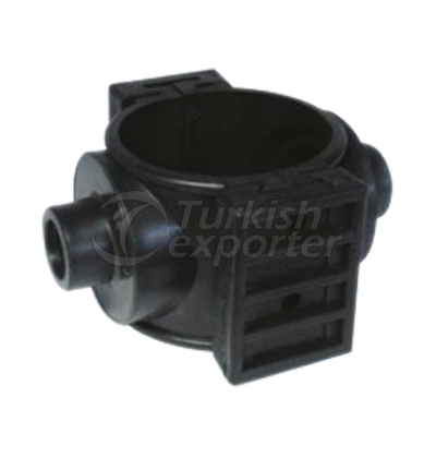 Double Outlet Sledge Saddle (Black)