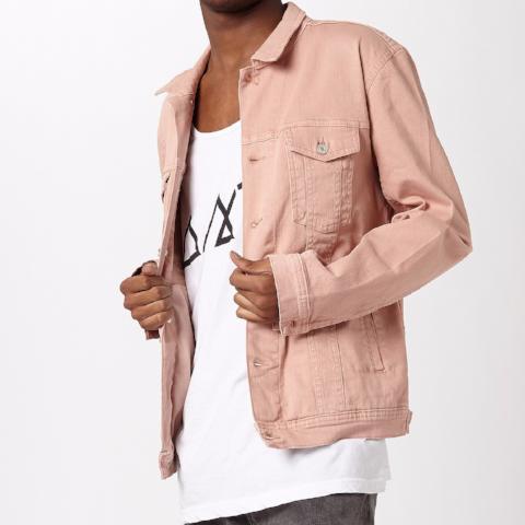 Denim Western Jacket – Pink