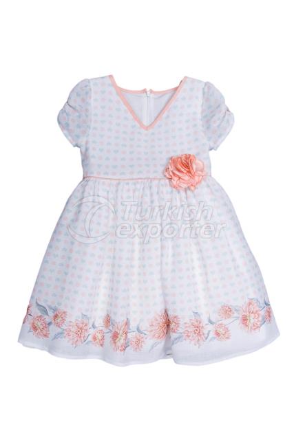 Vestido para niñas de 6 a 11 años, modelo 2407.