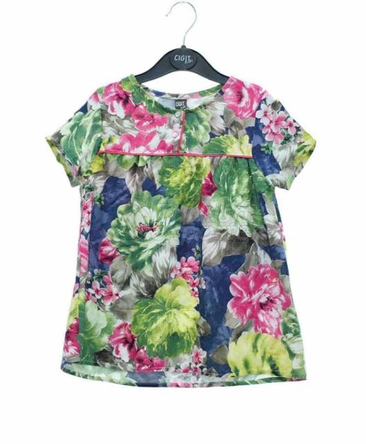 Patterned and Buttoned Tunic 2-9 Years -60606