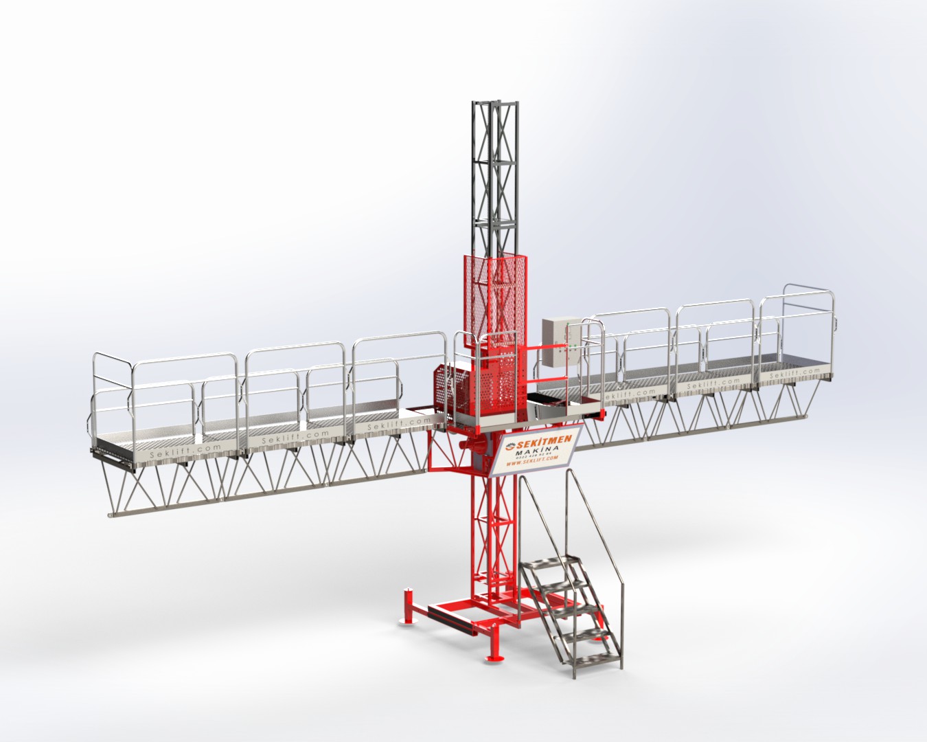 SINGLE MAST AND DOUBLE MAST WORKING PLATFORM