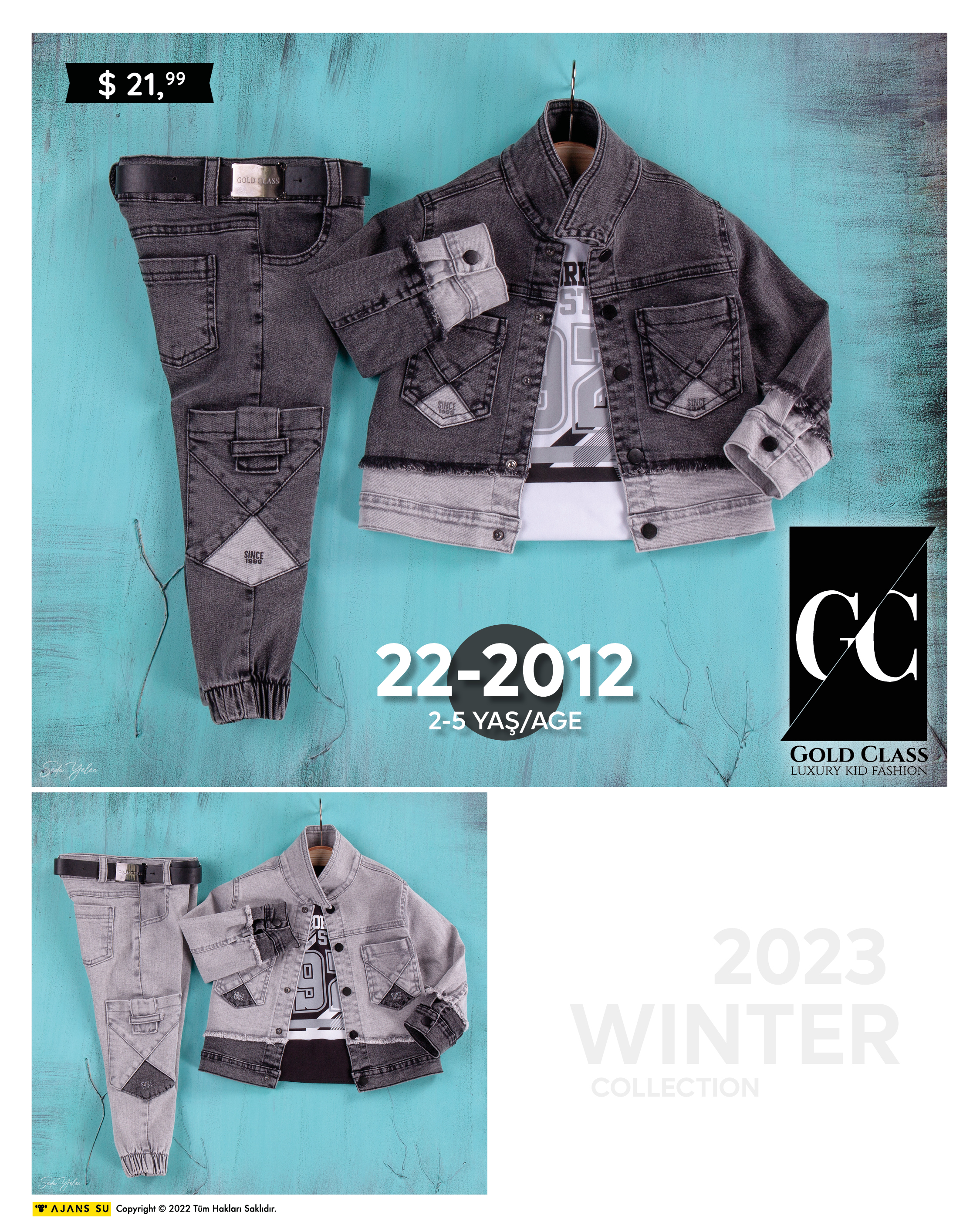 Denim Jacket, Jeans  Children Clothes Sets For Boys