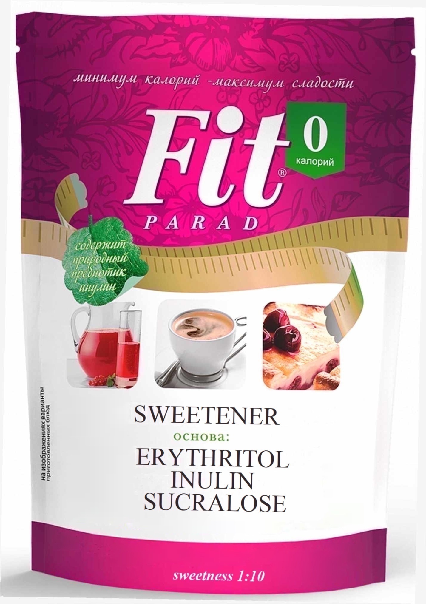 Fitparad sweetener 1:10 (Erythritol, Inulin, Sucralose)