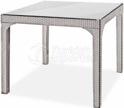 90X90X74H - TABLE DE POLYRATTAN