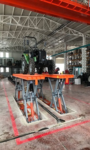 scissor loading platform