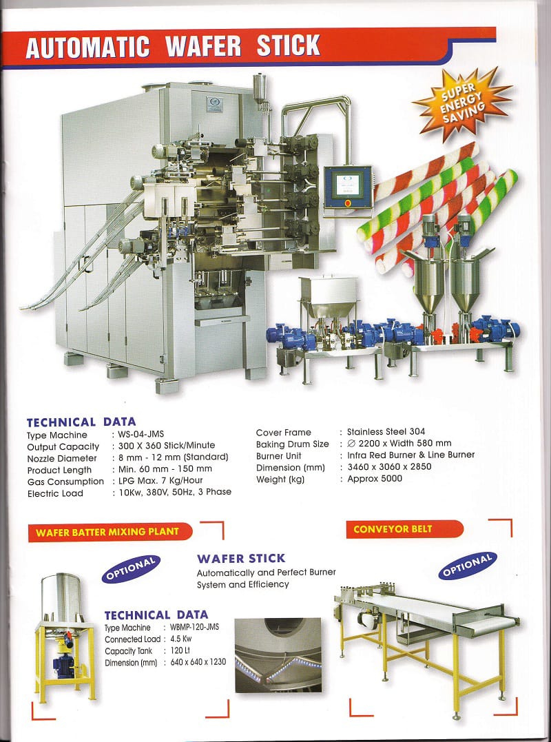 AUTOMATIC WAFER STICK processing machine 4 lines