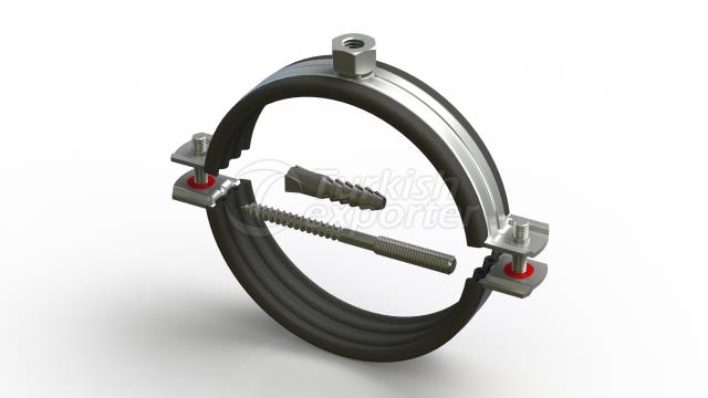 Clamp With Nut Set (With Rubber)