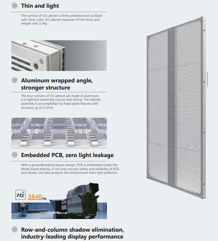 HIGH BRIGHTNESS TRANSPARENT LED DISPLAY