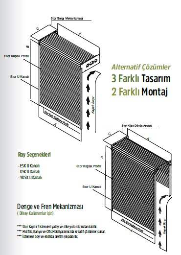 Persiana enrollable para mueble