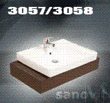 55 cm x 46 cm ve 60 cm x 46 cm Seramik Lavabo