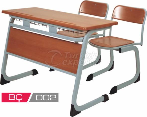 double school desk