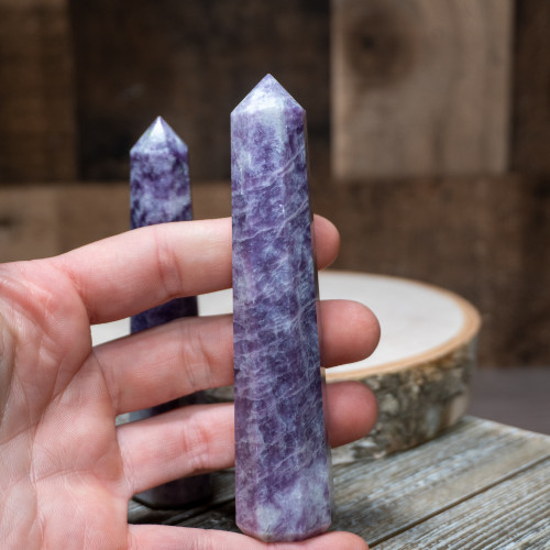 Lapidolite massage wand