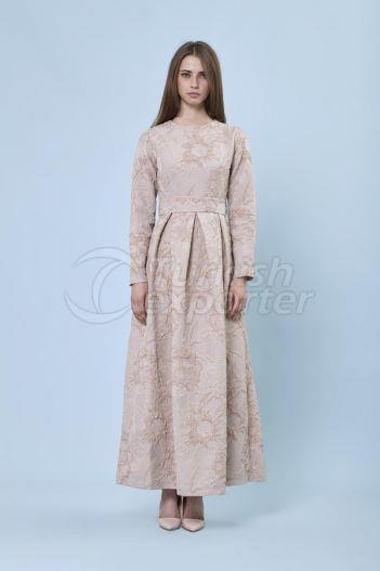 Jacquard Dress 6134 Powder Color