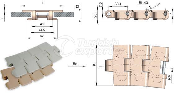 Plate For Curved Conveyors 880