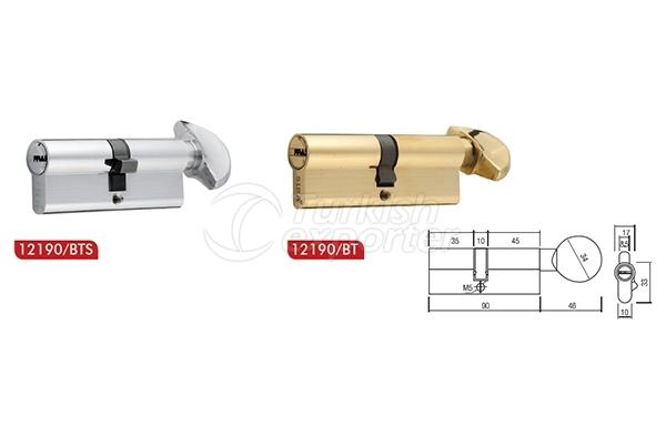 Brass Computer Key Cylinders 90mm