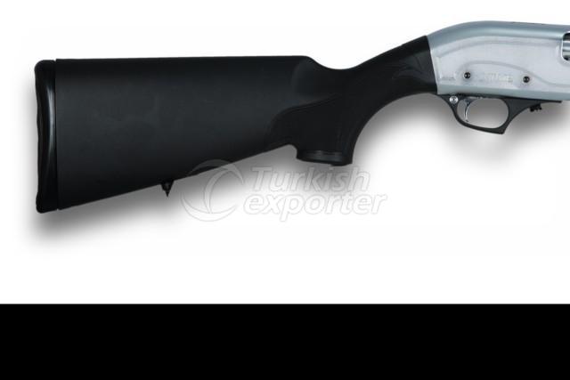 بندقية مضخية بيضاء ذات اخمس بلاستيكي