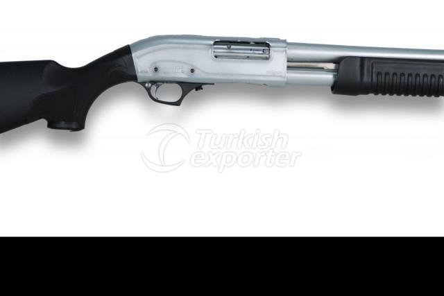 بندقية مضخية بيضاء ذات اخمس بلاستيكي