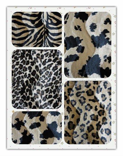 animal skin printed velboa