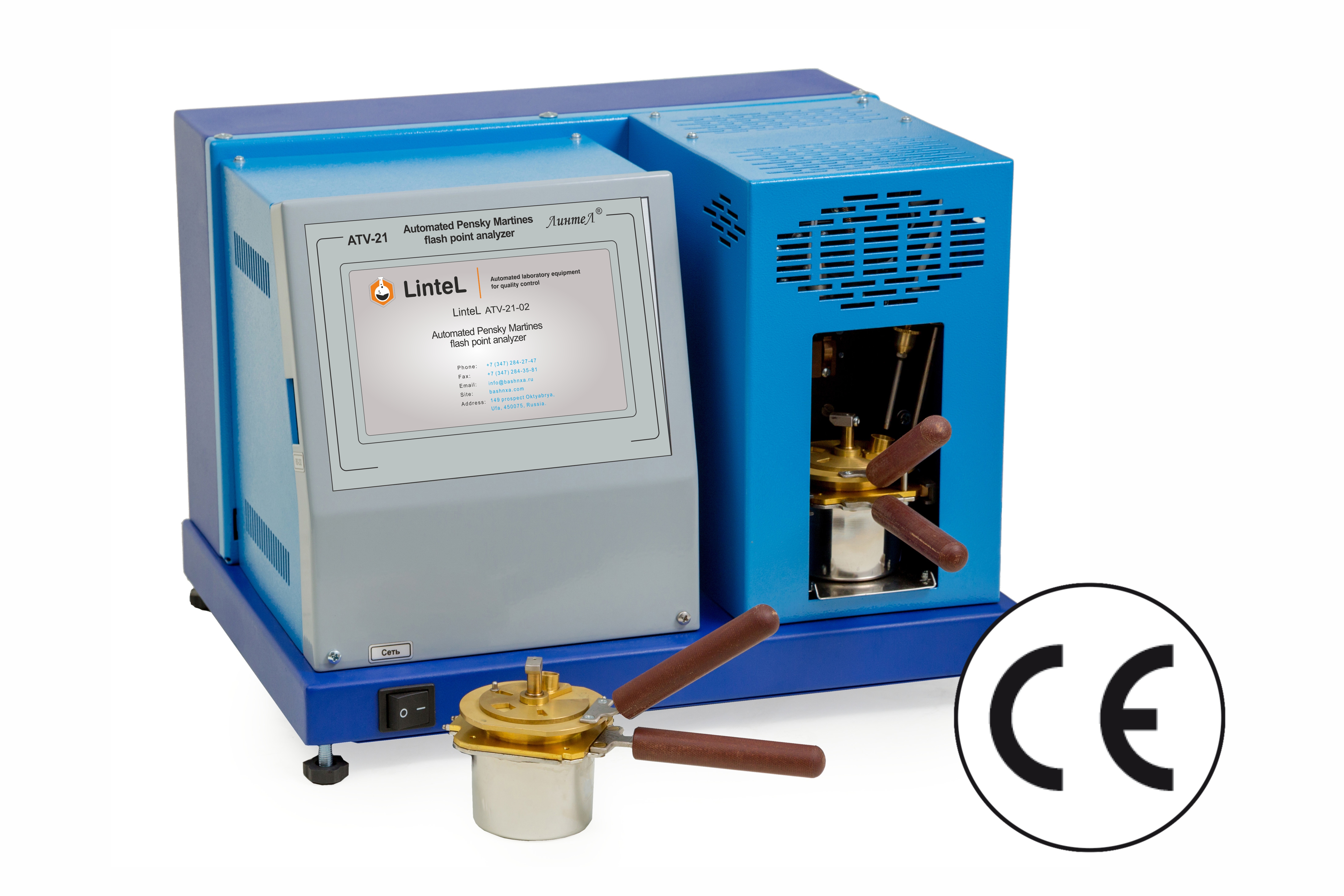 Automated Pensky Martens Flash Point Analyzer (closed cup) ISO 2719 ASTM D93