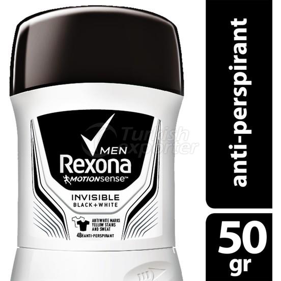 REXONAM MEN BLACK WHI.DEO ST. 50GR