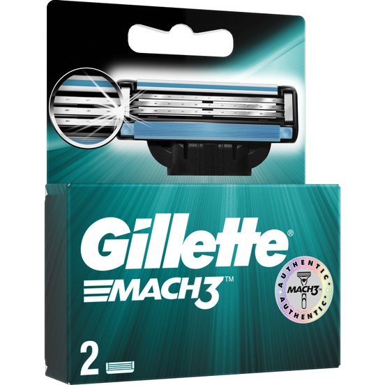 gillette mach3 razor blade - count 2 