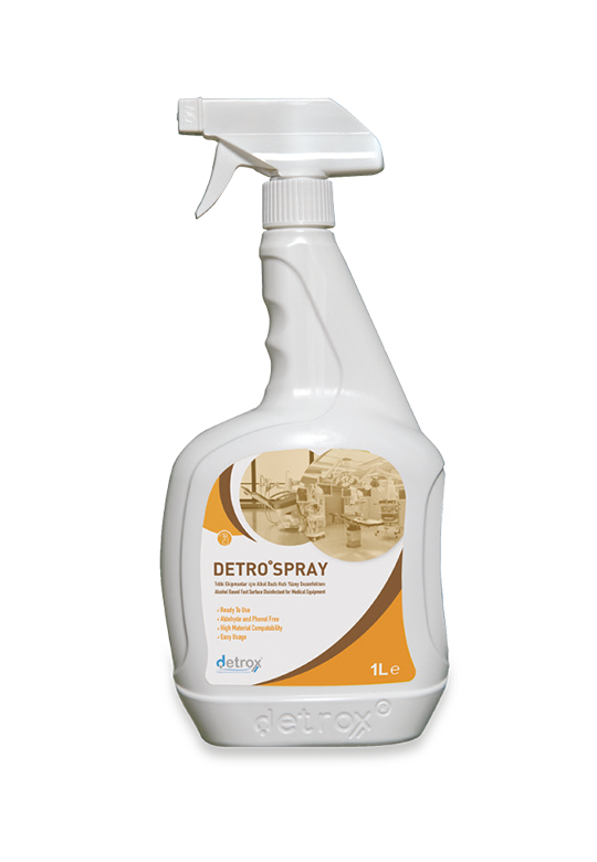 DETRO SPRAY Alcohol Based Fast Surface Disinfectant for Medical Equipment