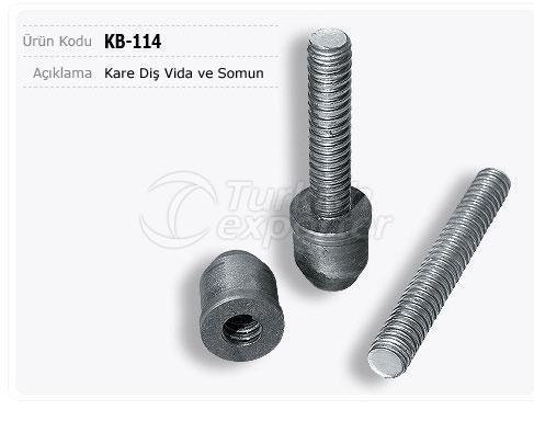 Kare Diş Vida ve Somun