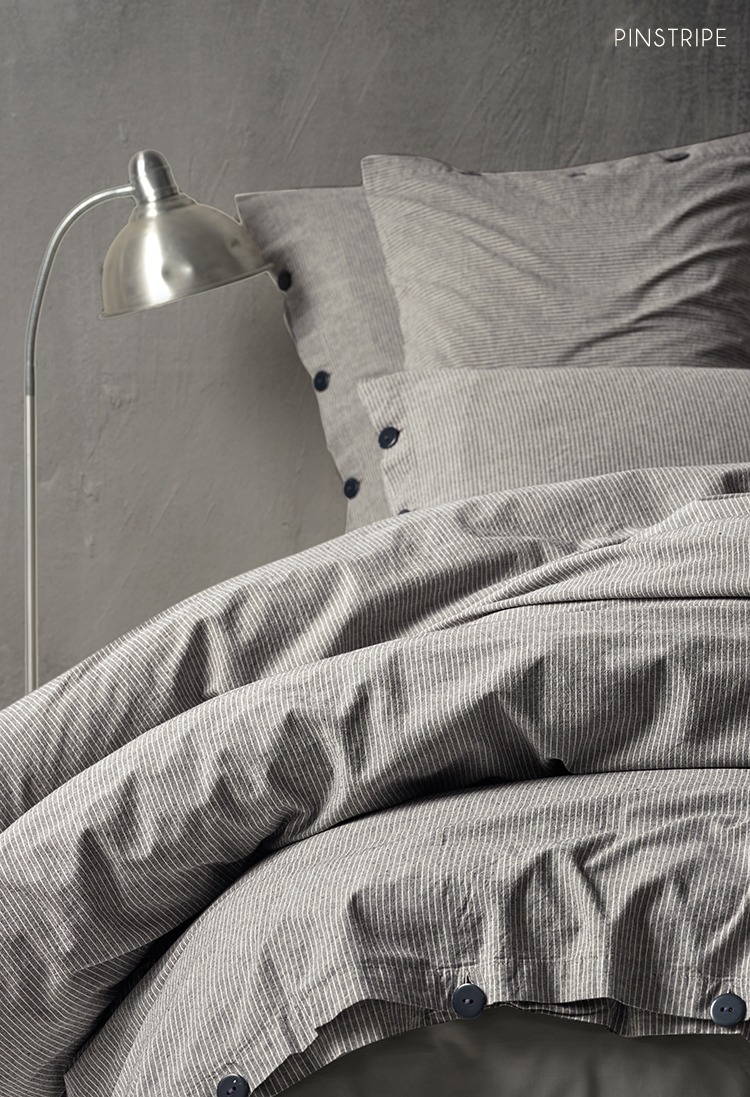 LINEN TEXTURED PREWASHED BEDDING SETS MADE FROM PURE COTTON