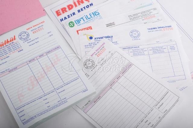 Fatura irsaliye tediye tahsilat defteri basımı