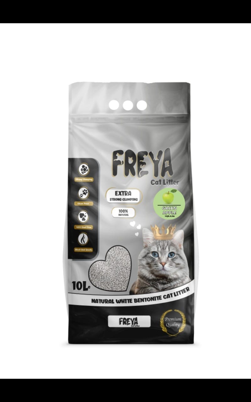 FREYA KEDİ KUMU YEŞİL ELMA 5 LT VE 10 LT