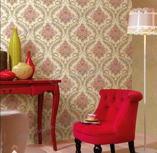 Romantic Floral European Vinyl Wall Covering