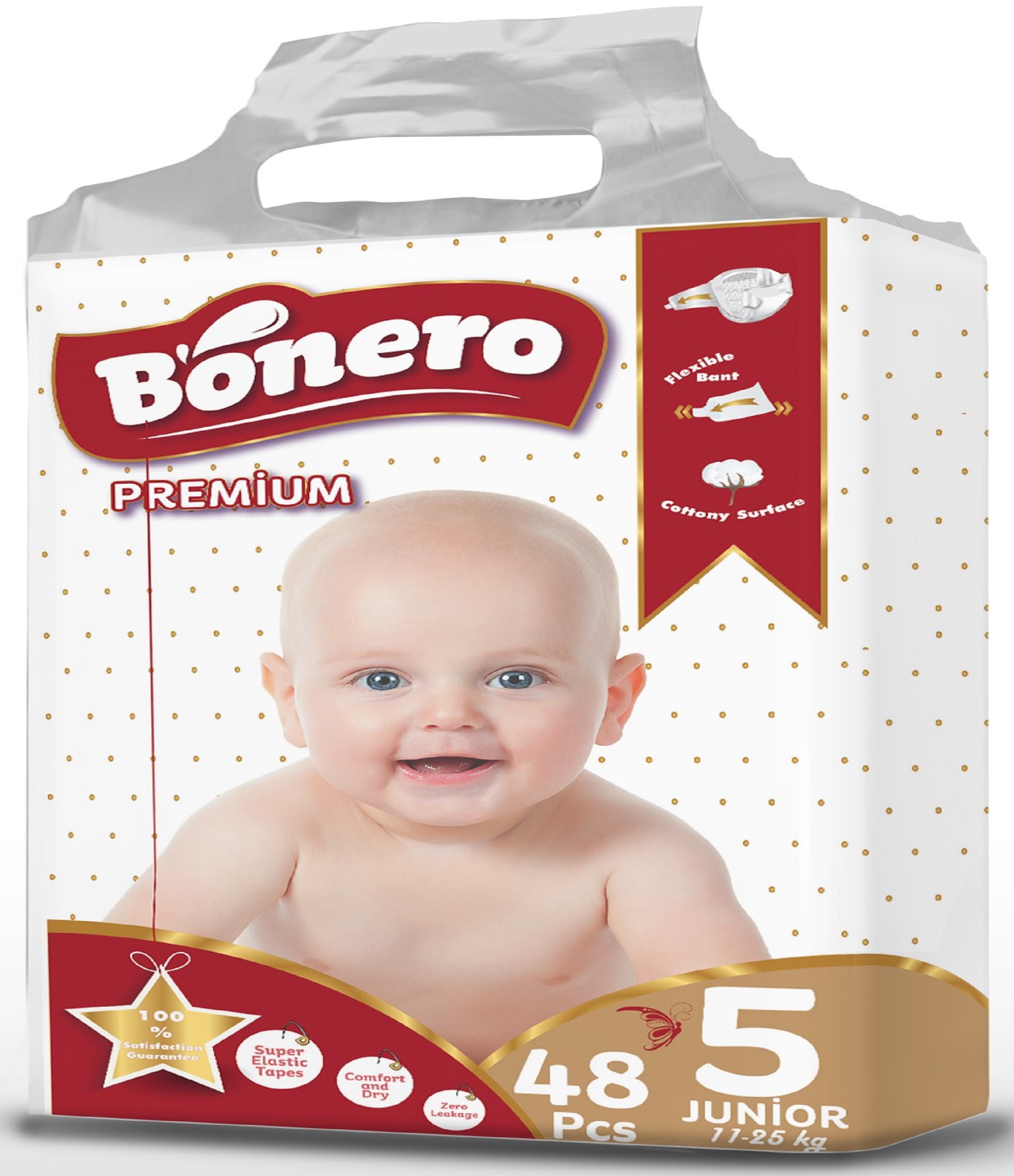 Bonero Baby Fralda Maxi 60 peças