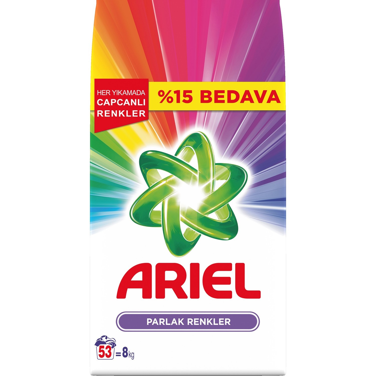 Ariel Aqua Detergente en Polvo Coloreado Especial 10 kg