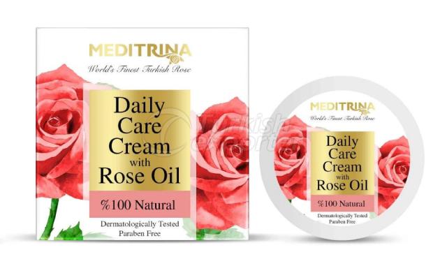 CRÈME DE SOINS QUOTIDIENNE À L'HUILE DE ROSE