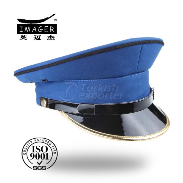 commander peaked cap,black flap