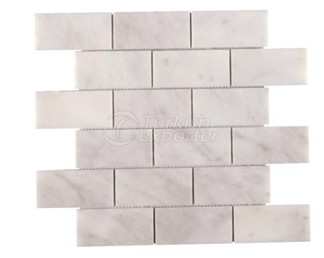 4,8x10 Mugla White Brick Mosaic