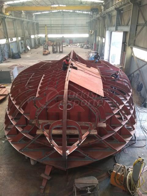 Ship Building - 14,95mx8,5m Fish Farm Service Vessel