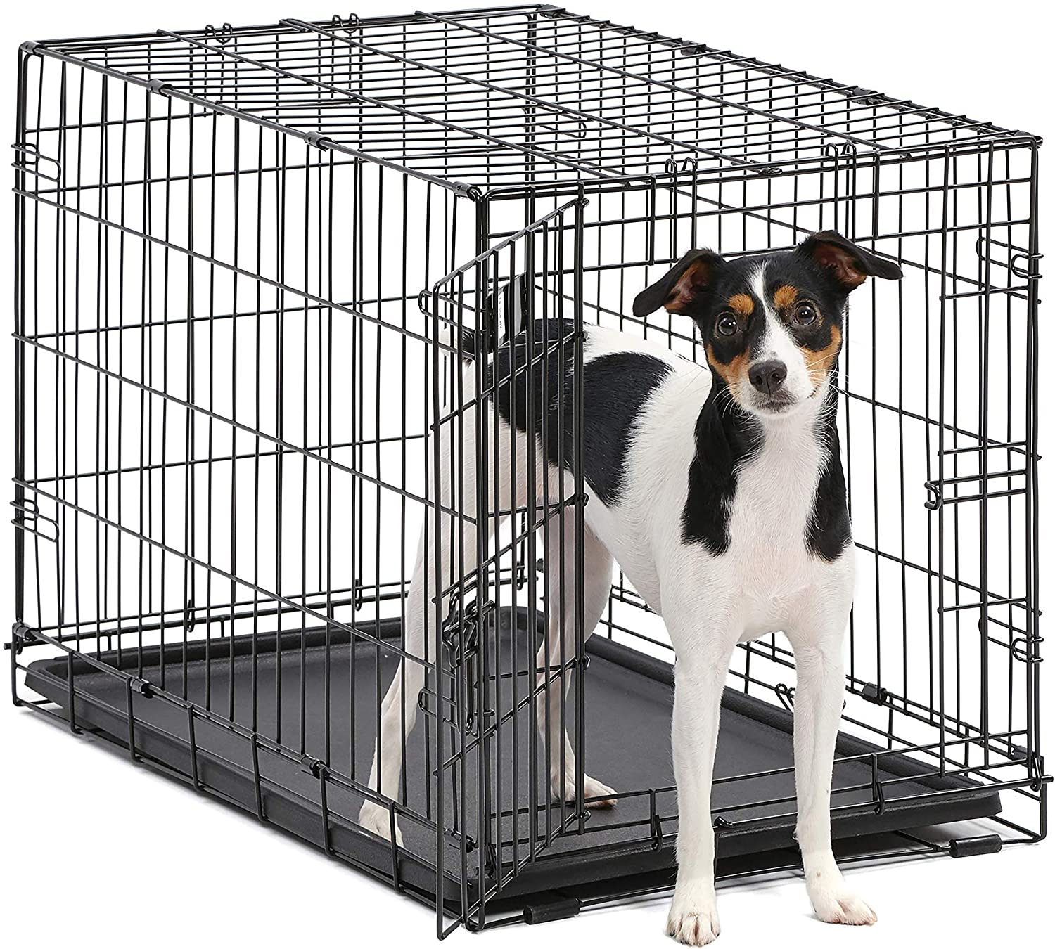 24x18”  Folding Metal Dog Crate Side door and front door